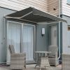 2.0m Half Cassette Electric Awning, Charcoal